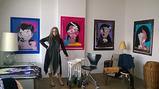 At the home and studio of artist Marina Faust