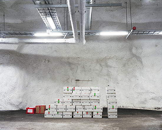 Dornith Doherty, "Seed Accessions, Svalbard Global Seed Vault", from the series Archiving Eden: The Vaults  (2008–present). Photo courtesy of the artist.