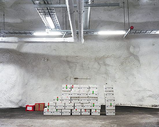 Dornith Doherty, "Seed Accessions, Svalbard Global Seed Vault", from the series Archiving Eden: The Vaults (2008–present). Photo courtesy of the artist.