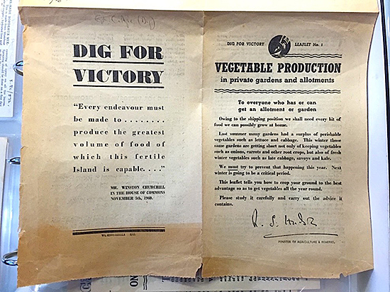 Fig. 6 and 7. Dig For Victory leaflet No. 1, 1941. Original document, Imperial War Museum Archives.