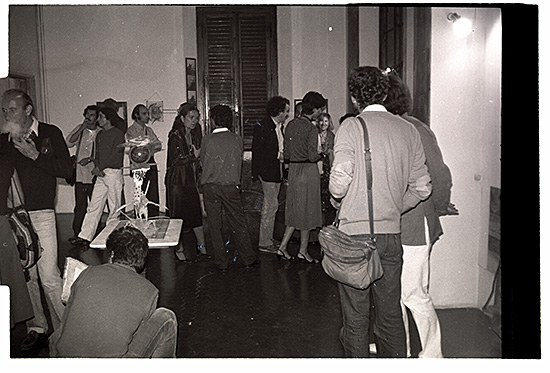 Ill.5 Claudio Costa Exhibition Opening in Salone Villa Romana, October 1980, Villa Romana, Florence
