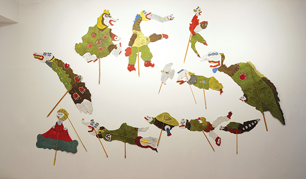 Heri Dono,  Wayang Legenda Indonesia Baru (2000). Exhibited at Negotiating Home, History, Nation.